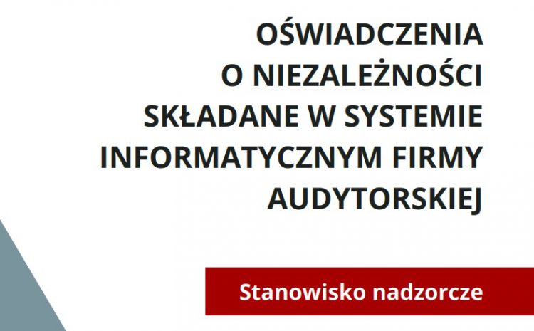  PANA rozpoczyna publikację stanowisk nadzorczych